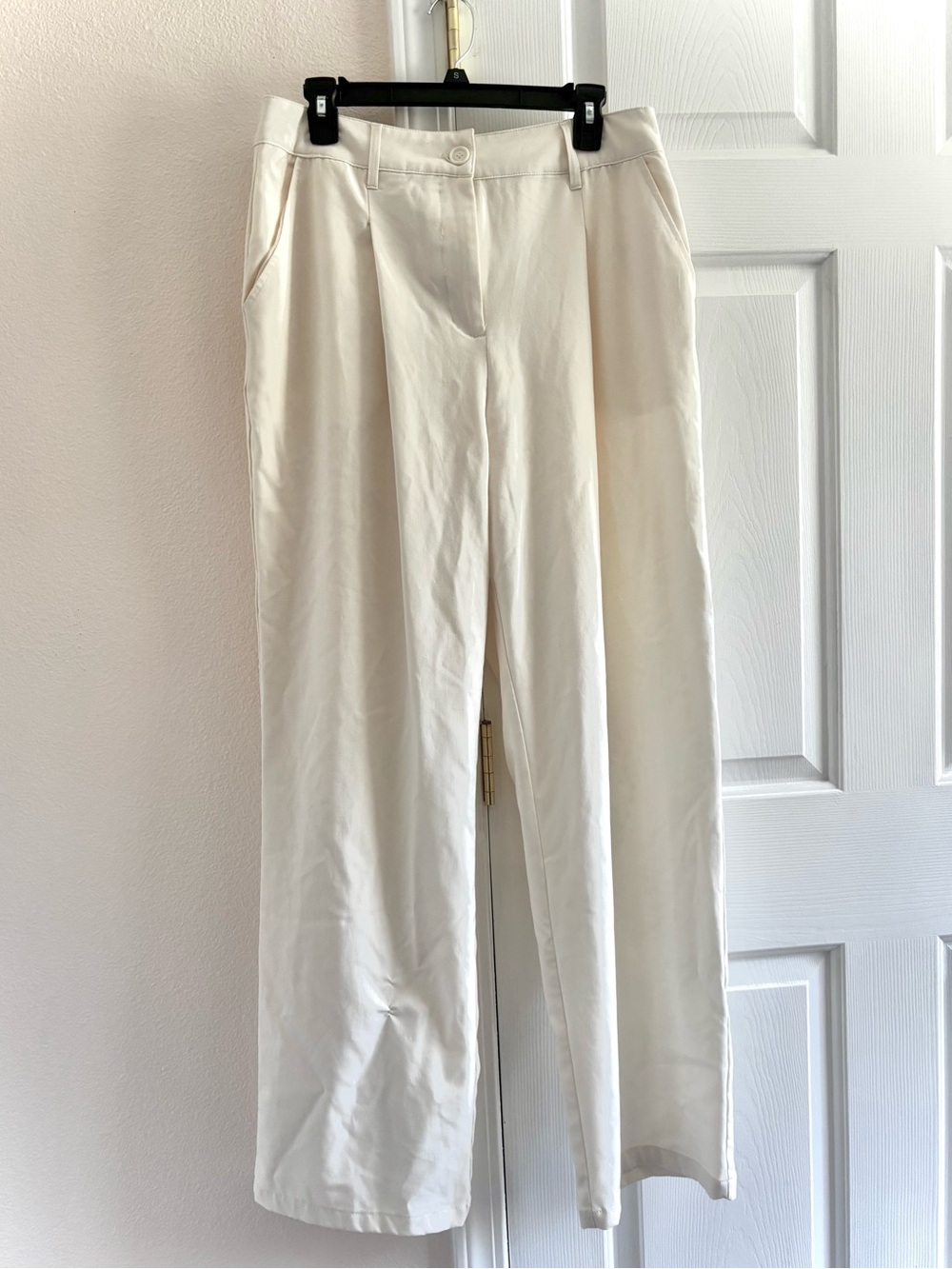 Women's Wide Leg Trousers Sz 12 Wild Fable Off-White